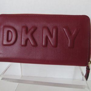 Red DKNY Clutch Wallet